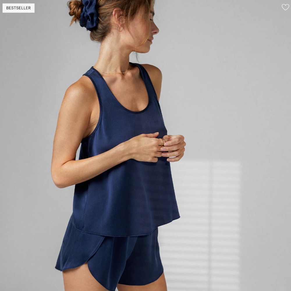 Washable Silk Tulip Back Pajama Set
